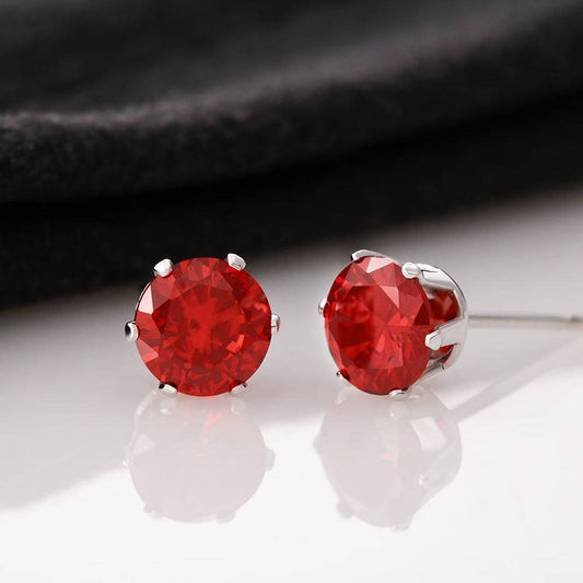 Jewelry Red Cubic Zirconia Earrings GiftsByJeff Gifts By Jeff Pittsburgh PA