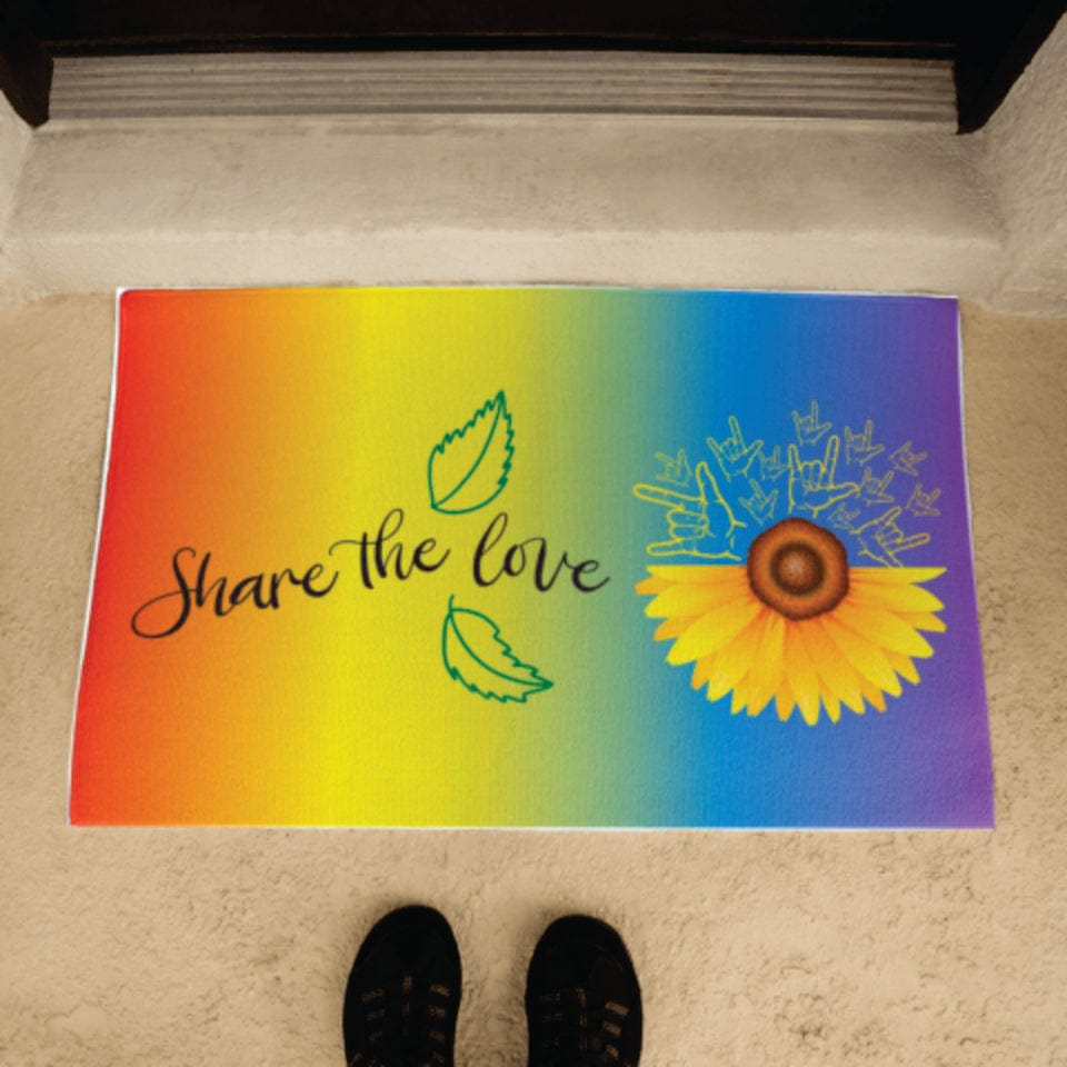 Jewelry Share The Love PRIDE ASL - Door Mat GiftsByJeff Gifts By Jeff Pittsburgh PA