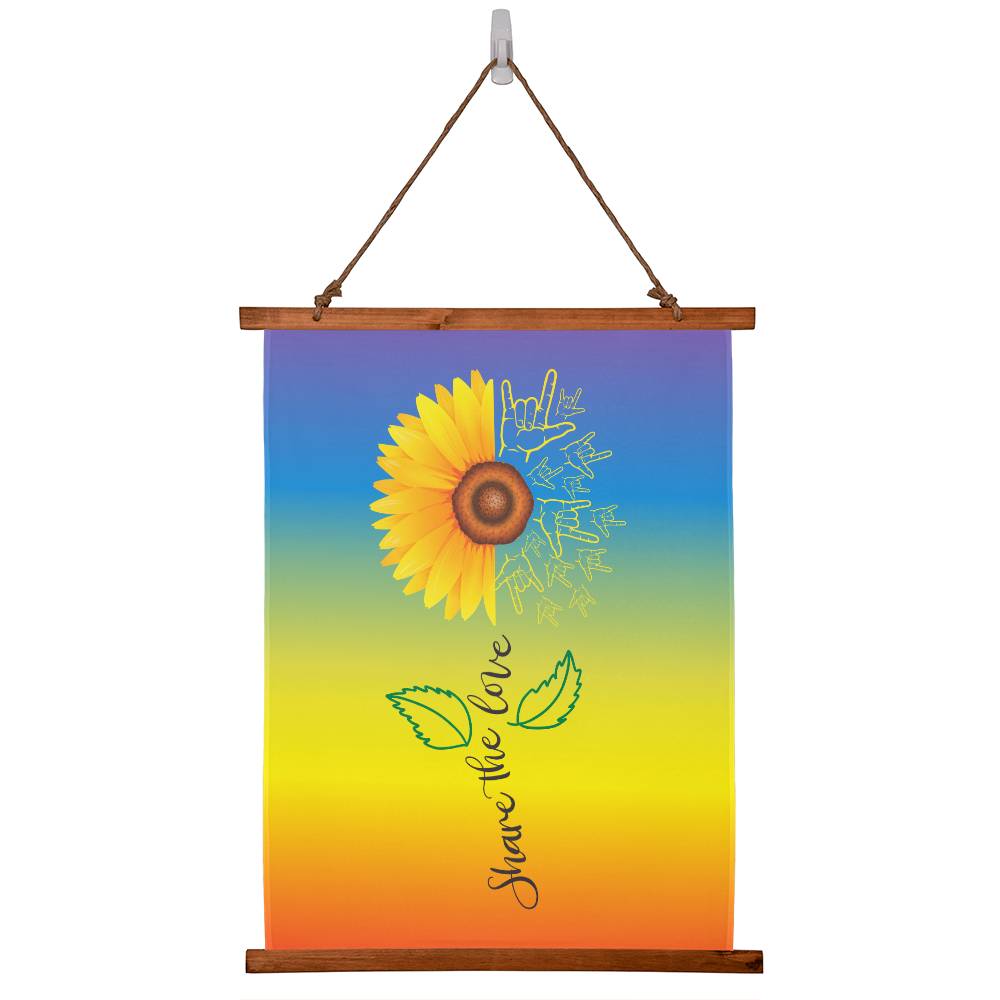 Jewelry Share The Love PRIDE ASL - Wall Tapestry GiftsByJeff Gifts By Jeff Pittsburgh PA