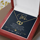 Jewelry Solid 10K Gold - To My Wife, Loving you is my life, Love, Your Husband - Diamond Everlasting Love Necklace GiftsByJeff Gifts By Jeff Pittsburgh PA