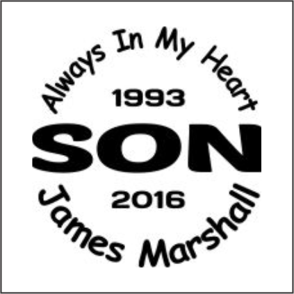 Car Decals SON - Celebration Of Life Decal GiftsByJeff Gifts By Jeff Pittsburgh PA