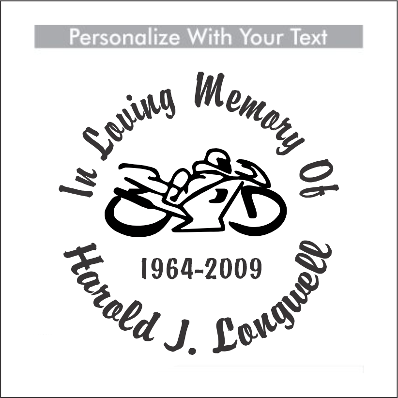 Car Decals Sport Bike 1 - Celebration Of Life Decal GiftsByJeff Gifts By Jeff Pittsburgh PA