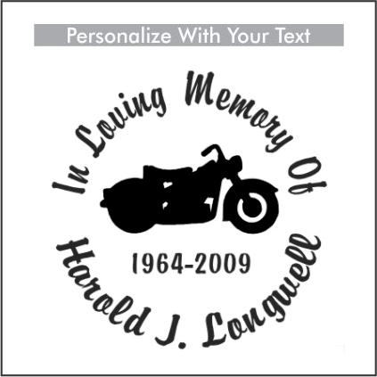 Car Decals Street Bike 2 - Celebration Of Life Decal GiftsByJeff Gifts By Jeff Pittsburgh PA