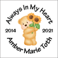 Car Decals Sunflower Bear Full Color - Celebration Of Life Decal GiftsByJeff Gifts By Jeff Pittsburgh PA