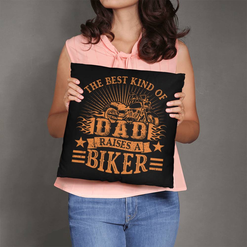 Jewelry The Best Kind Of Dad Raises A Biker - Custom Throw Pillow GiftsByJeff Gifts By Jeff Pittsburgh PA