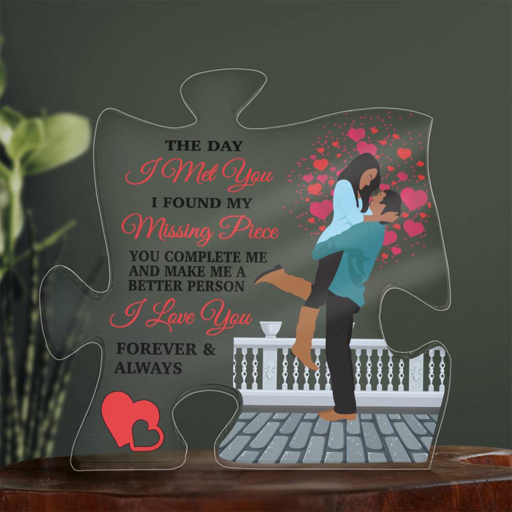 Jewelry The Day I Met You  ~ Acrylic Puzzle Plaque GiftsByJeff Gifts By Jeff Pittsburgh PA