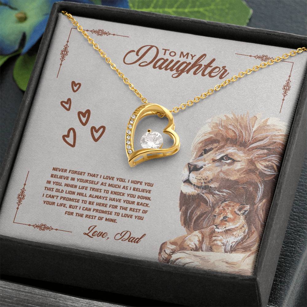 Jewelry To My Daughter, Love Dad, Never Forget That I Love You - Dazzling Forever Love Necklace GiftsByJeff Gifts By Jeff Pittsburgh PA