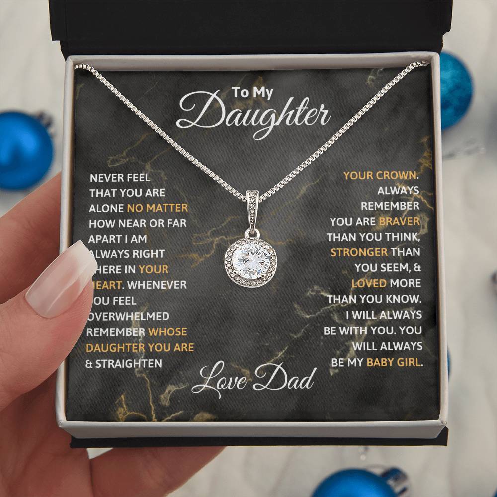 Jewelry To My Daughter -WHENEVER You Feel OVERWHELMED Remember WHOSE Daughter YOU ARE - Love Dad GiftsByJeff Gifts By Jeff Pittsburgh PA