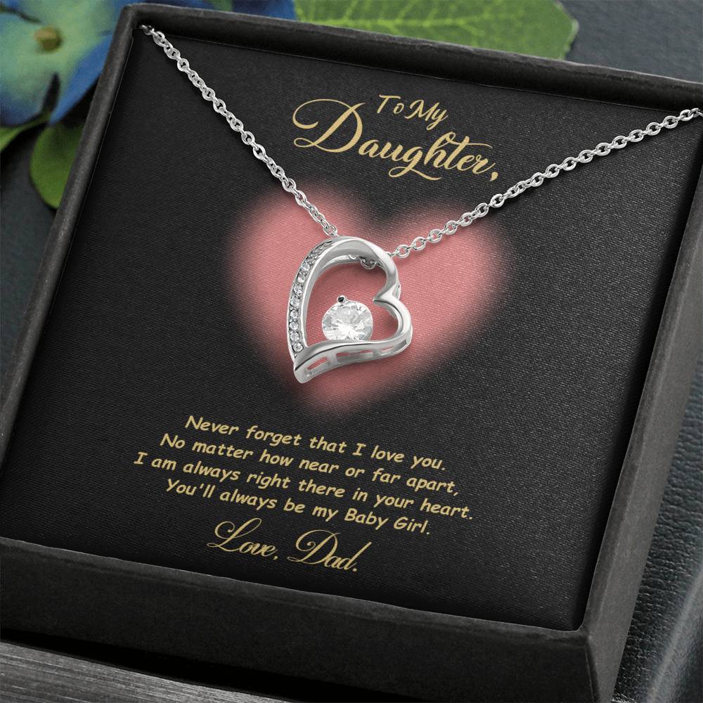 Jewelry To My Daughter, You'll Always Be My Baby Girl - Dazzling Forever Love Necklace GiftsByJeff Gifts By Jeff Pittsburgh PA