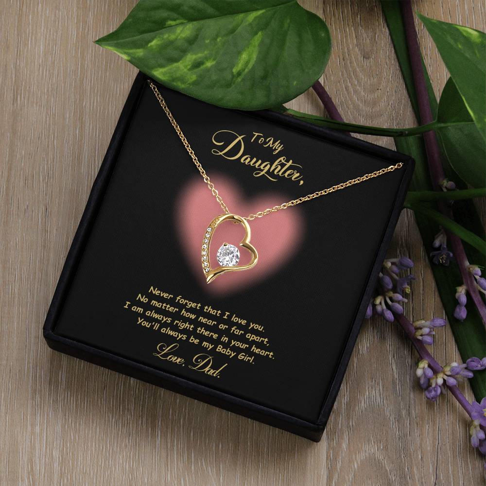 Jewelry To My Daughter, You'll Always Be My Baby Girl - Dazzling Forever Love Necklace GiftsByJeff Gifts By Jeff Pittsburgh PA