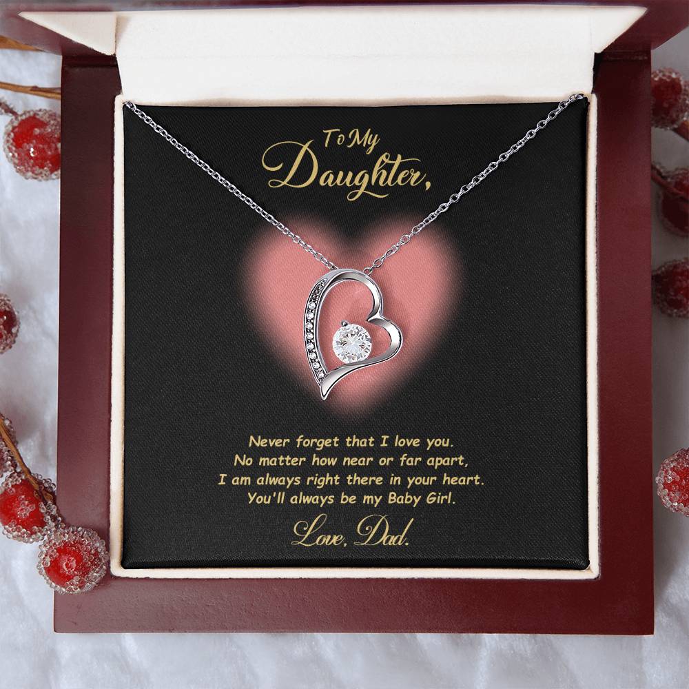 Jewelry To My Daughter, You'll Always Be My Baby Girl - Dazzling Forever Love Necklace GiftsByJeff Gifts By Jeff Pittsburgh PA