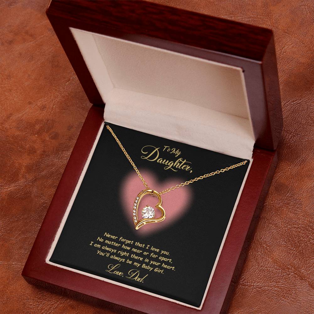 Jewelry To My Daughter, You'll Always Be My Baby Girl - Dazzling Forever Love Necklace GiftsByJeff Gifts By Jeff Pittsburgh PA