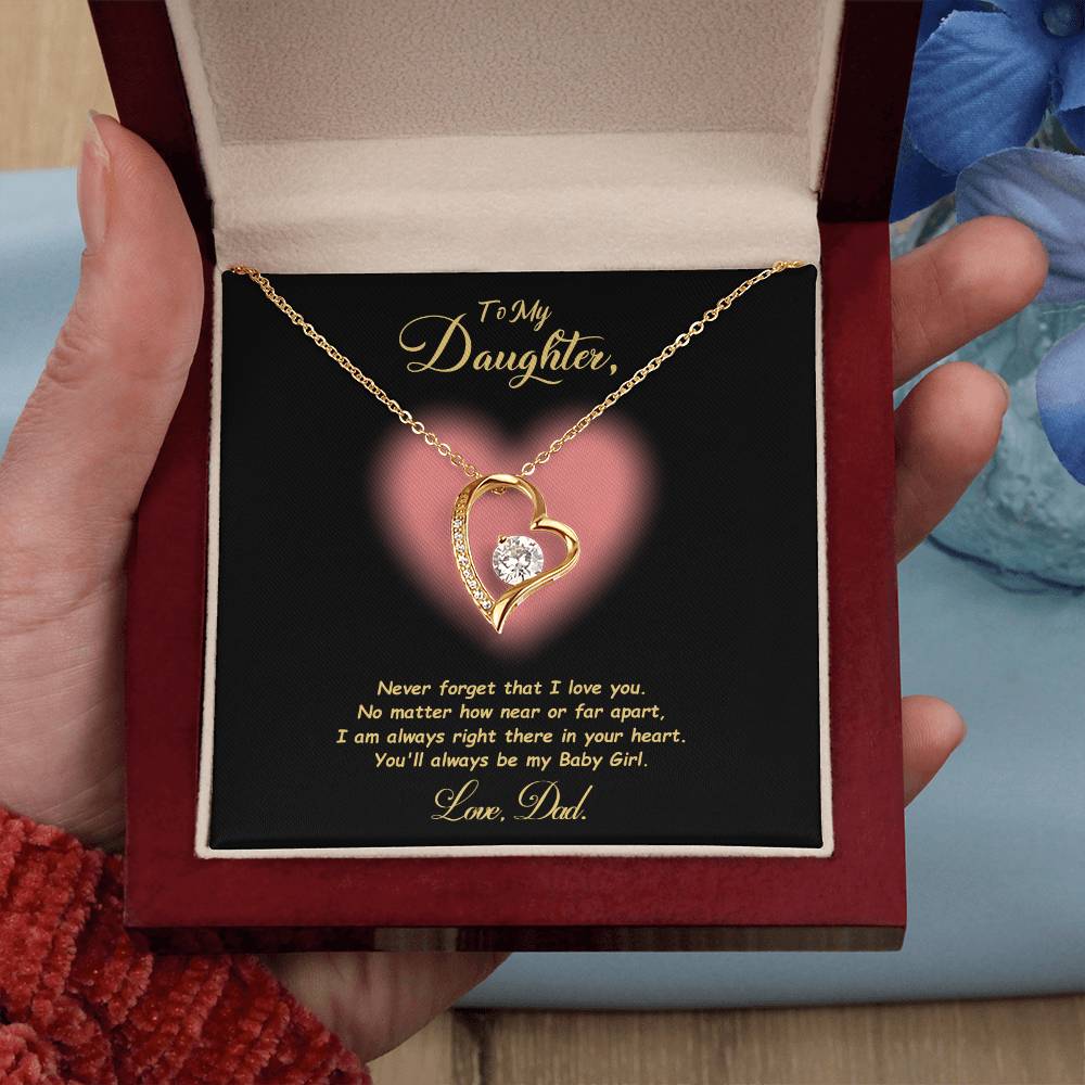 Jewelry To My Daughter, You'll Always Be My Baby Girl - Dazzling Forever Love Necklace GiftsByJeff Gifts By Jeff Pittsburgh PA