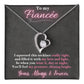 Jewelry To My Fiancée - I squeezed this necklace really tight, You'll feel my presence, shining bright. -  Forever Love Necklace GiftsByJeff Gifts By Jeff Pittsburgh PA