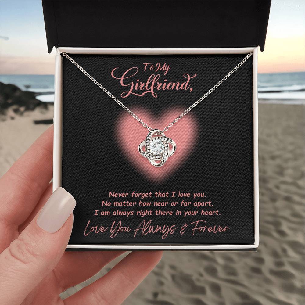 Jewelry To My Girlfriend, Never Forget That I Love You - Beautiful Love Knot Necklace GiftsByJeff Gifts By Jeff Pittsburgh PA