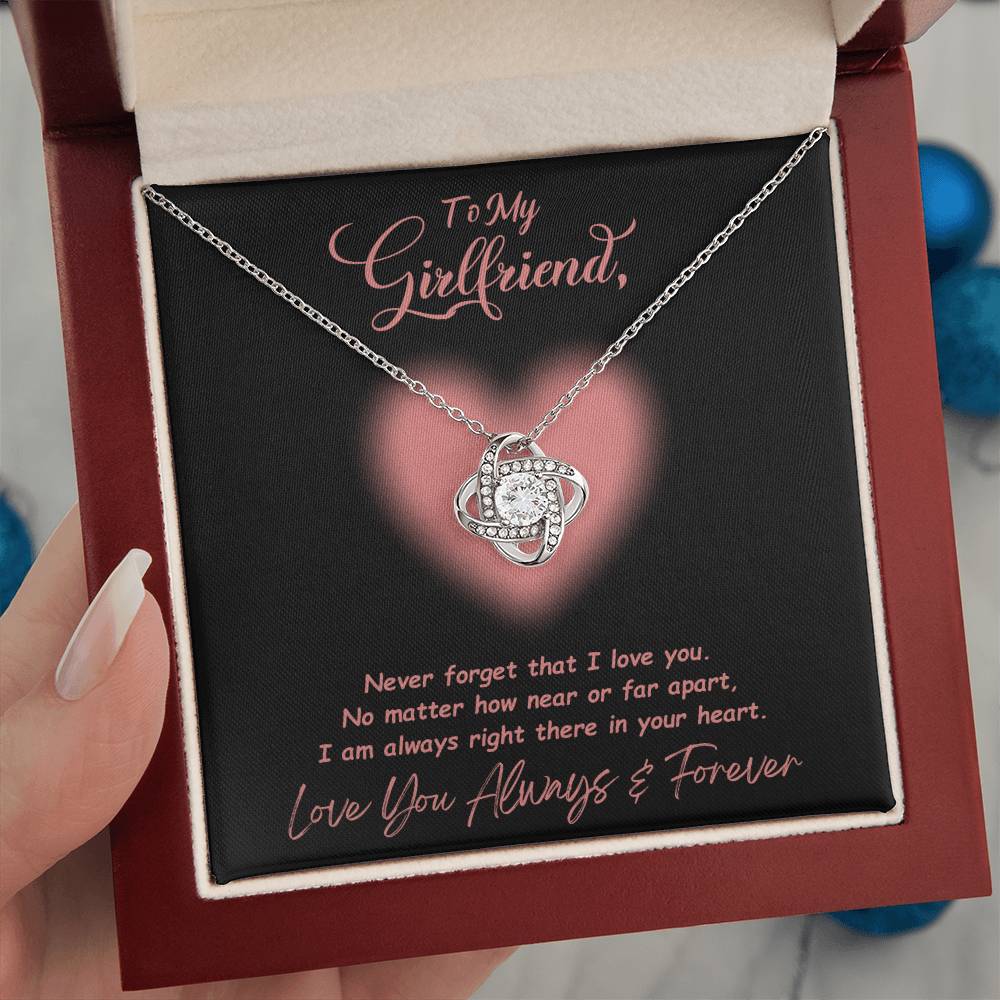 Jewelry To My Girlfriend, Never Forget That I Love You - Beautiful Love Knot Necklace GiftsByJeff Gifts By Jeff Pittsburgh PA