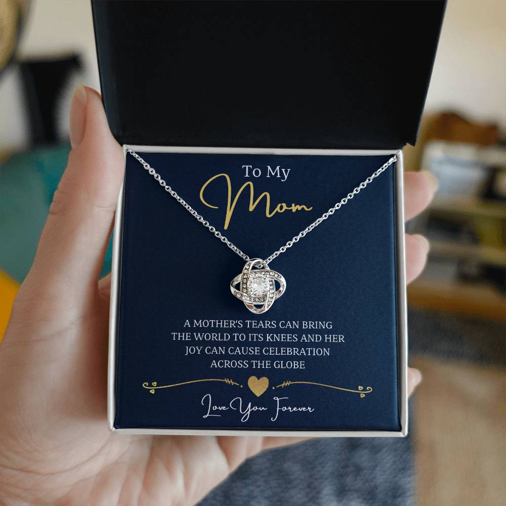 Jewelry To My Mom, A mother's tears can bring the world to its knees and her joy can cause celebration across the globe, Love You Forever - Necklace GiftsByJeff Gifts By Jeff Pittsburgh PA