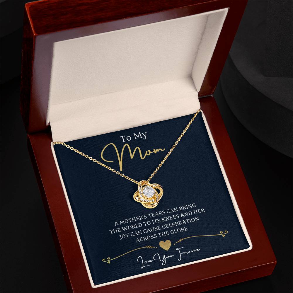 Jewelry To My Mom, A mother's tears can bring the world to its knees and her joy can cause celebration across the globe, Love You Forever - Necklace GiftsByJeff Gifts By Jeff Pittsburgh PA