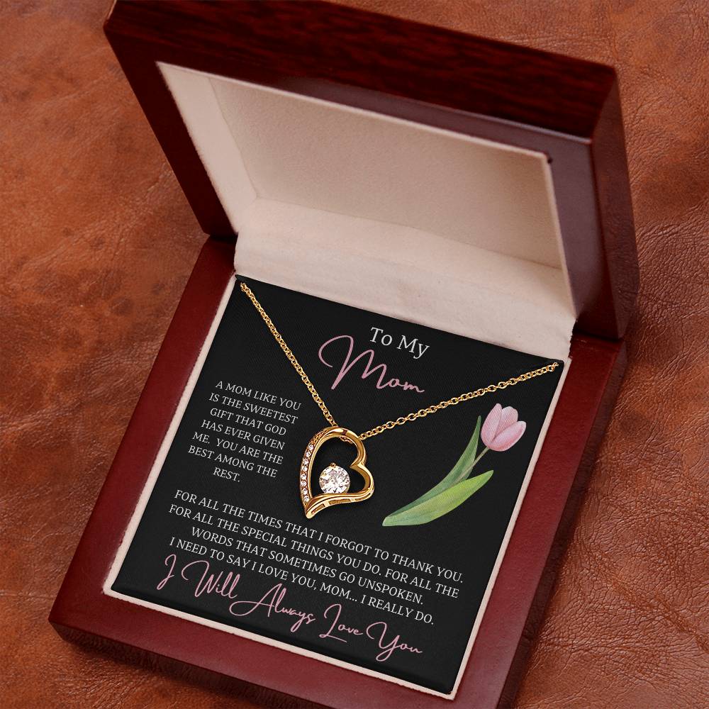 Jewelry To My Mom, For all the words that sometimes go unspoken I need to say I love you, mom...I really do! - dazzling Forever Love Necklace GiftsByJeff Gifts By Jeff Pittsburgh PA