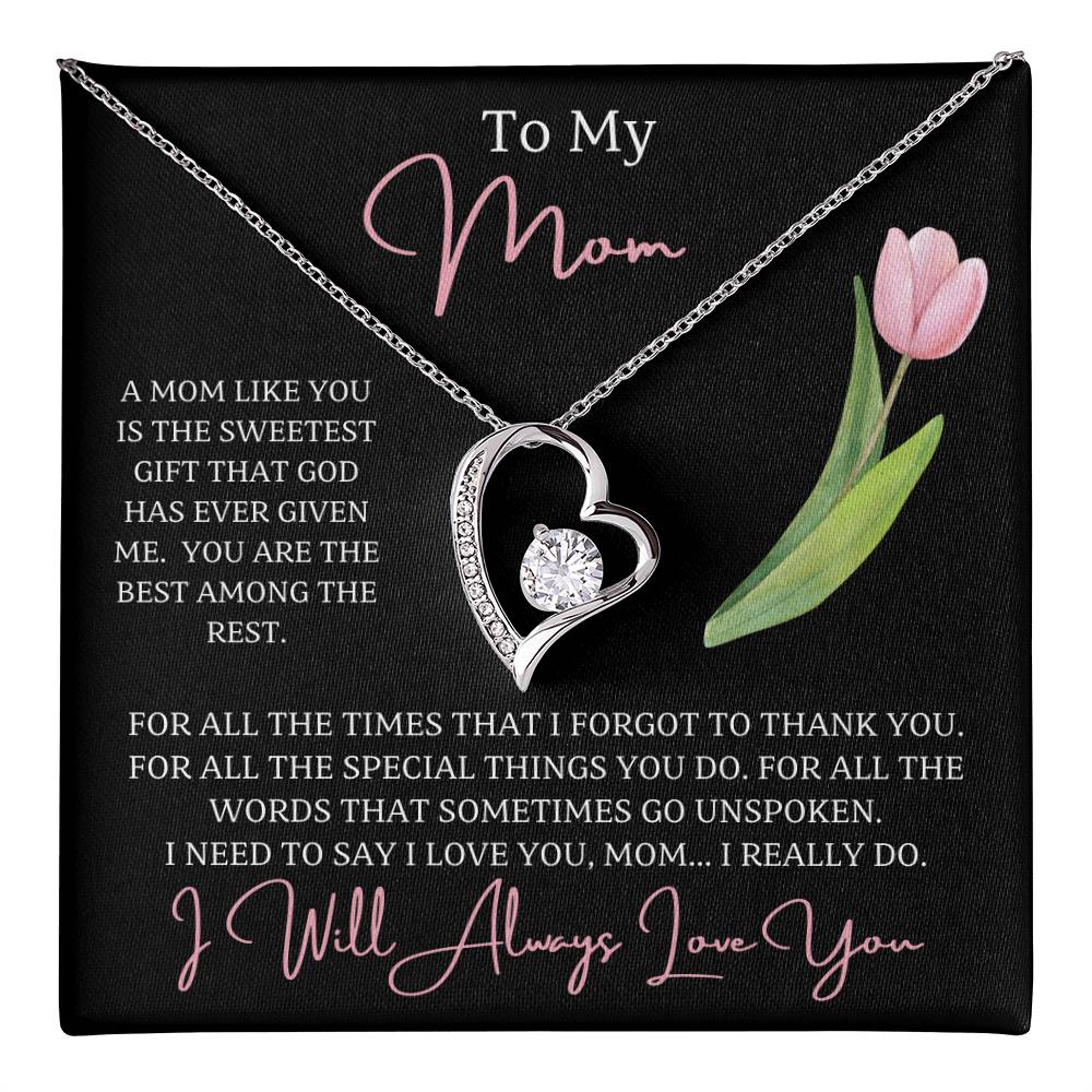 Jewelry To My Mom, For all the words that sometimes go unspoken I need to say I love you, mom...I really do! - dazzling Forever Love Necklace GiftsByJeff Gifts By Jeff Pittsburgh PA