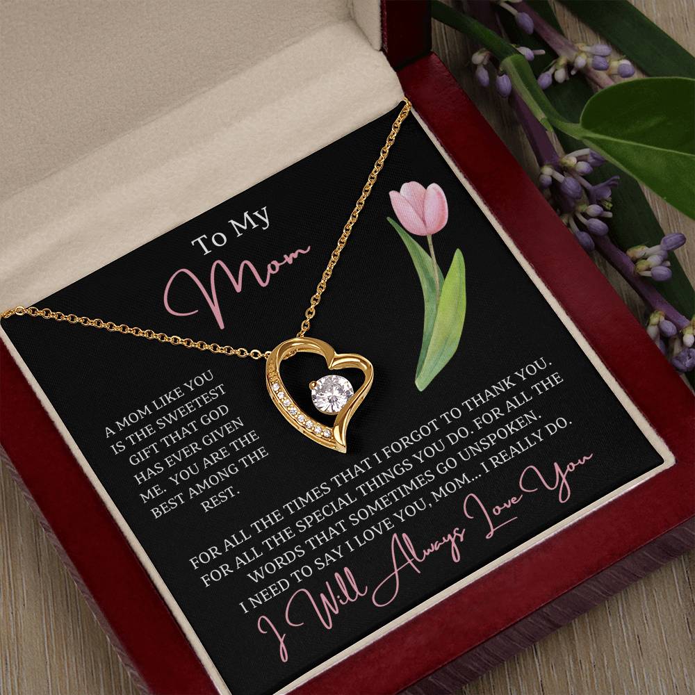 Jewelry To My Mom, For all the words that sometimes go unspoken I need to say I love you, mom...I really do! - dazzling Forever Love Necklace GiftsByJeff Gifts By Jeff Pittsburgh PA