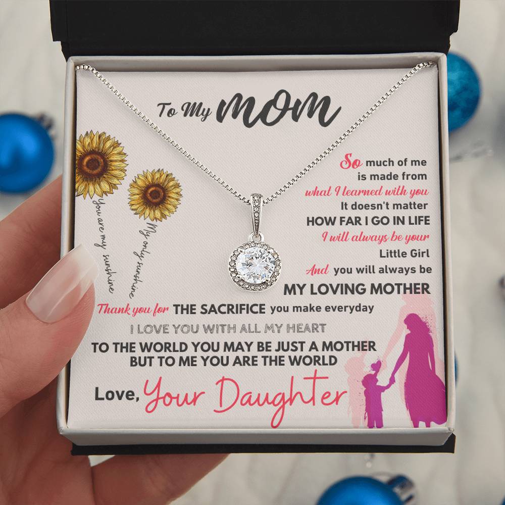 Jewelry To My Mom, I Will Always Be Your Little Girl - Dazzling Eternal Hope Necklace GiftsByJeff Gifts By Jeff Pittsburgh PA