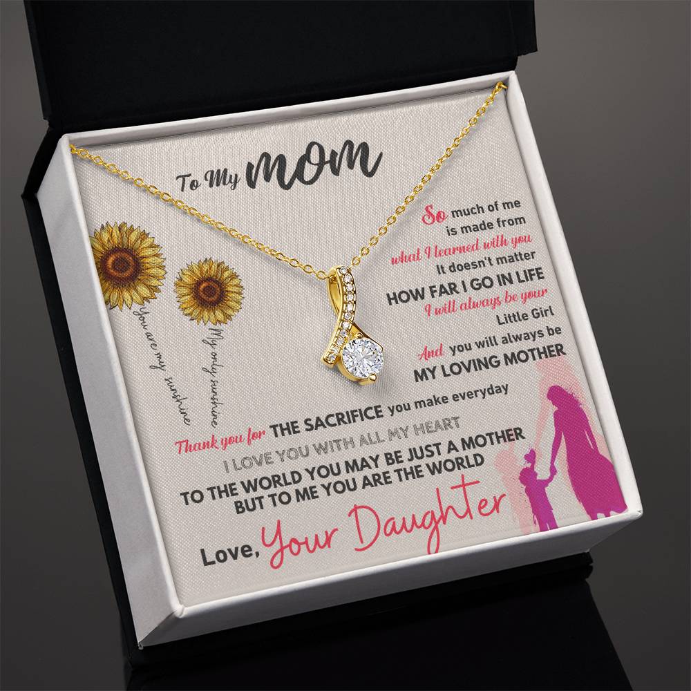 Jewelry To My Mom, To Me You Are The World - Alluring Beauty necklace GiftsByJeff Gifts By Jeff Pittsburgh PA