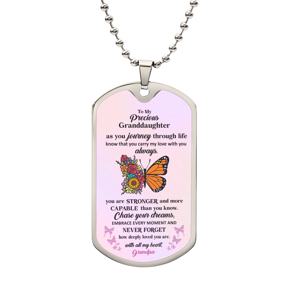 Jewelry To My Precious Granddaughter, Love Grandpa - You are stronger and more capable than you know. GiftsByJeff Gifts By Jeff Pittsburgh PA