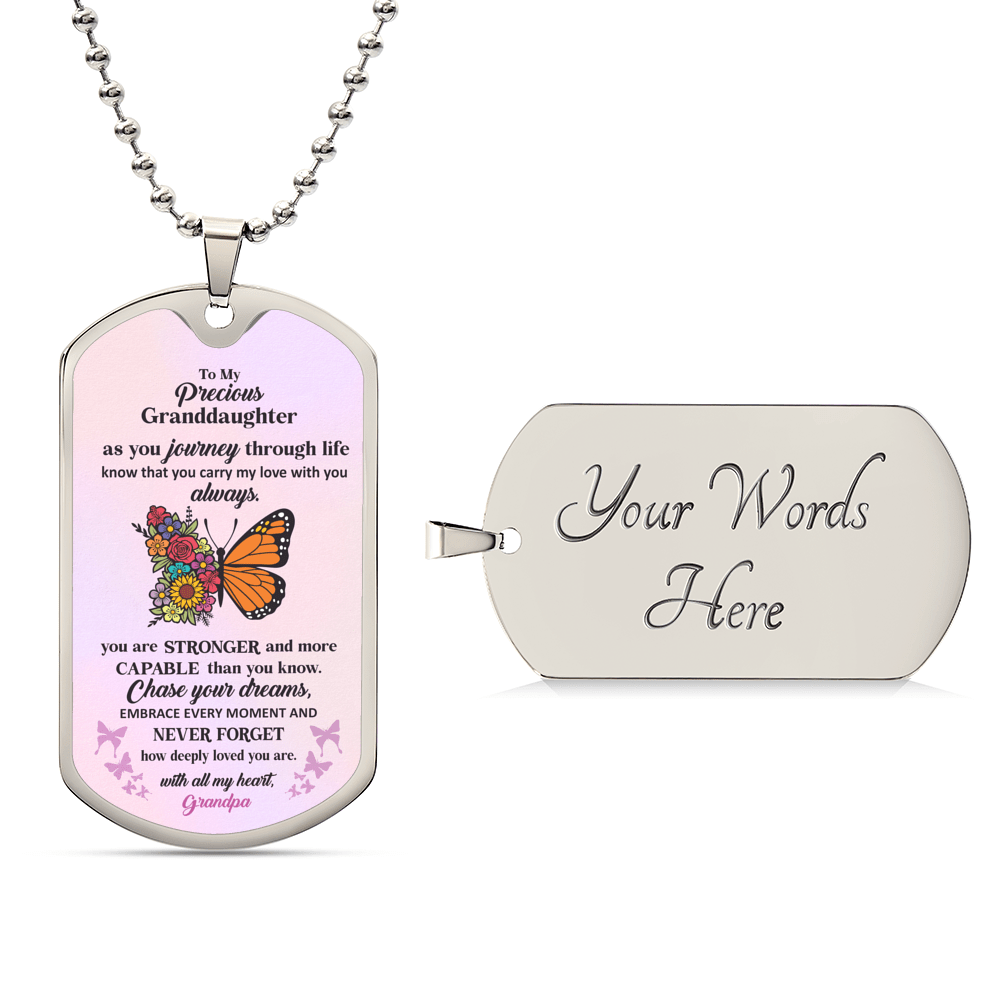 Jewelry To My Precious Granddaughter, Love Grandpa - You are stronger and more capable than you know. GiftsByJeff Gifts By Jeff Pittsburgh PA