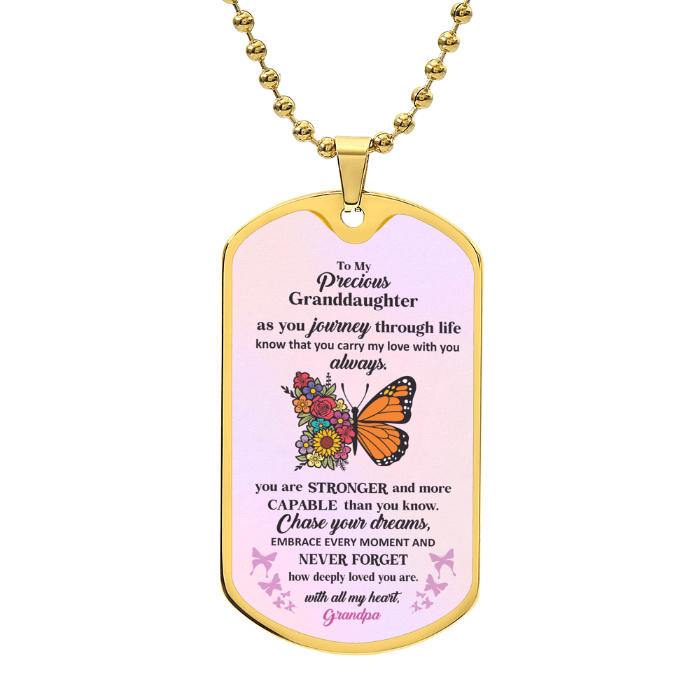 Jewelry To My Precious Granddaughter, Love Grandpa - You are stronger and more capable than you know. GiftsByJeff Gifts By Jeff Pittsburgh PA