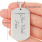 Jewelry To My Son, Believe In Yourself As Much As I Believe In You, Love Dad - Graphic Dog Tag Necklace GiftsByJeff Gifts By Jeff Pittsburgh PA