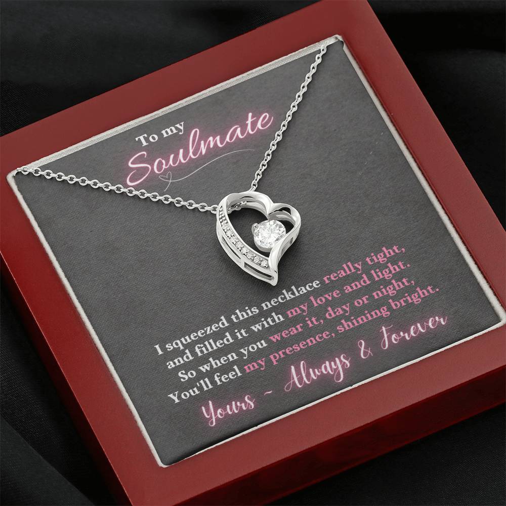 Jewelry To My Soulmate  - So when you wear it, day or night, You'll feel my presence, shining bright. ~ Forever Love Necklace GiftsByJeff Gifts By Jeff Pittsburgh PA