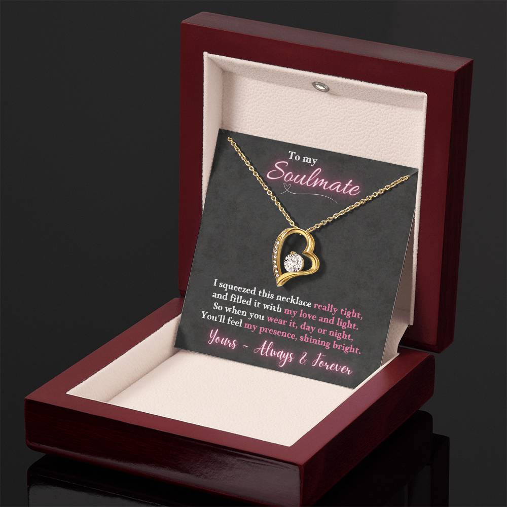 Jewelry To My Soulmate  - So when you wear it, day or night, You'll feel my presence, shining bright. ~ Forever Love Necklace GiftsByJeff Gifts By Jeff Pittsburgh PA