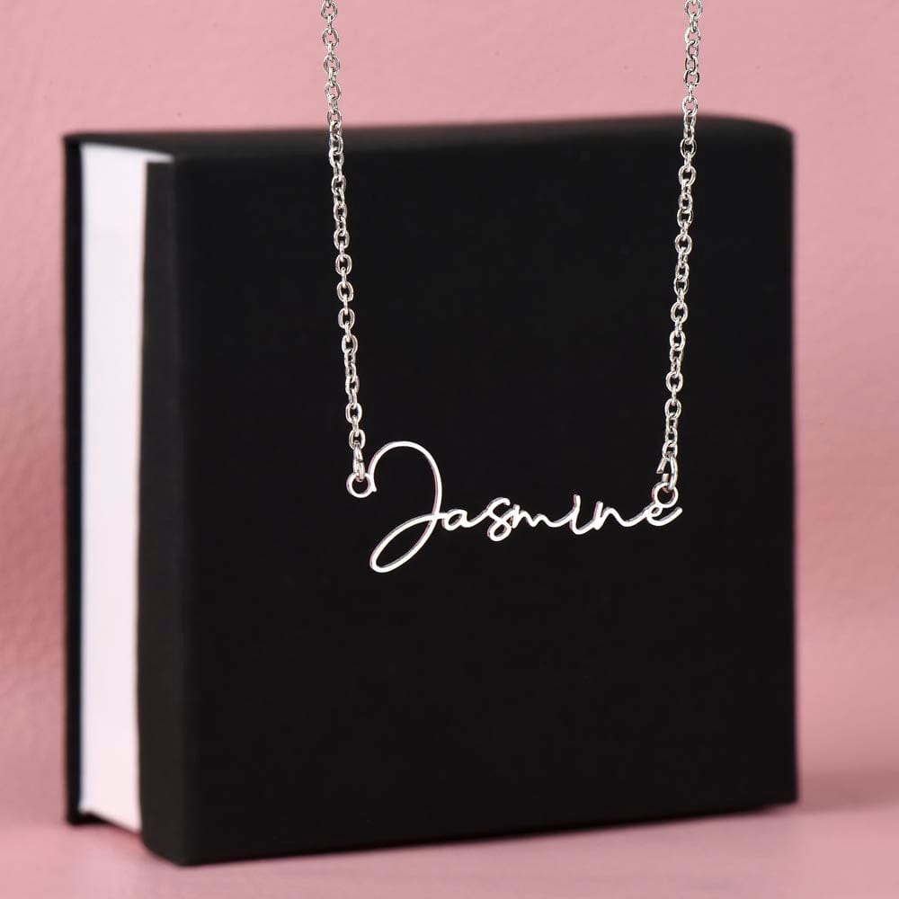 Jewelry To My Stepdaughter ~ If ever I'm not by your side, Just hold it close, my love will guide. - Signature Style Name Necklace! GiftsByJeff Gifts By Jeff Pittsburgh PA