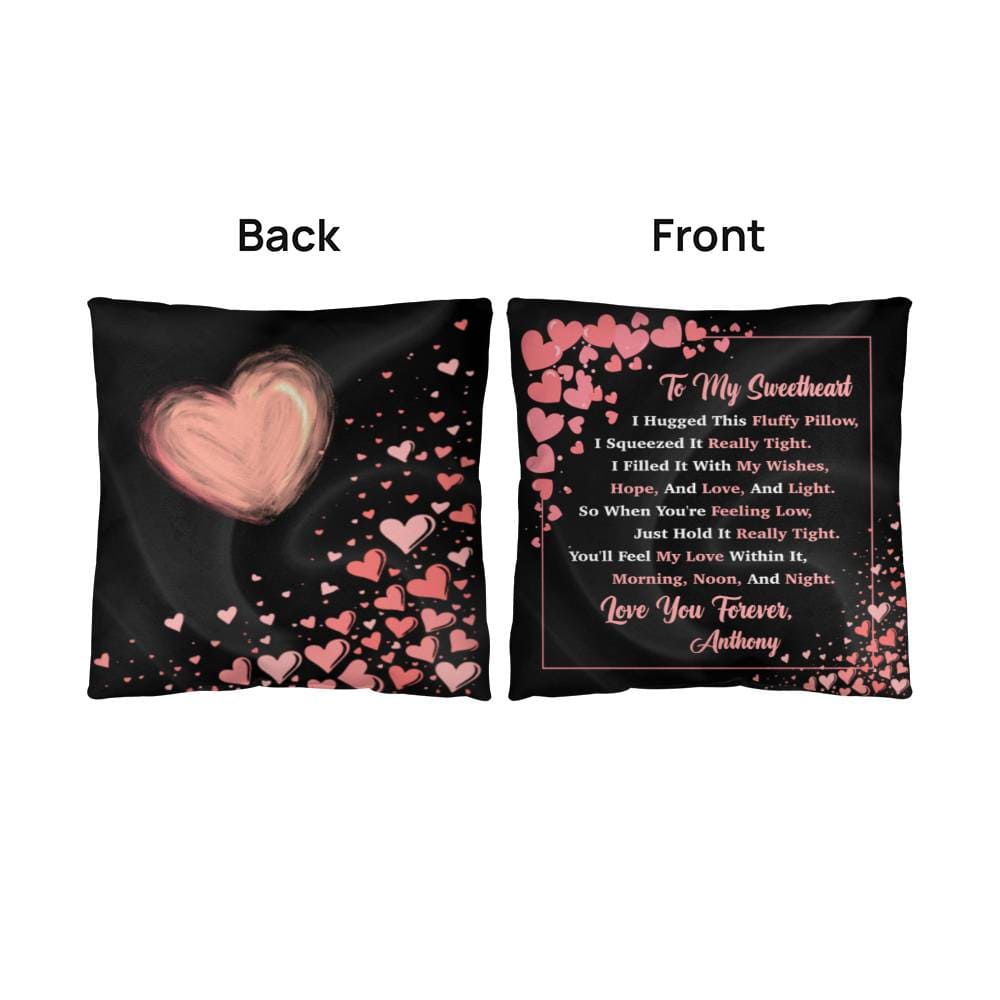 Jewelry To My Sweetheart - Personalized Pillow - You'll Feel My Love Within It, Love You Forever. - Classic Throw Pillow GiftsByJeff Gifts By Jeff Pittsburgh PA