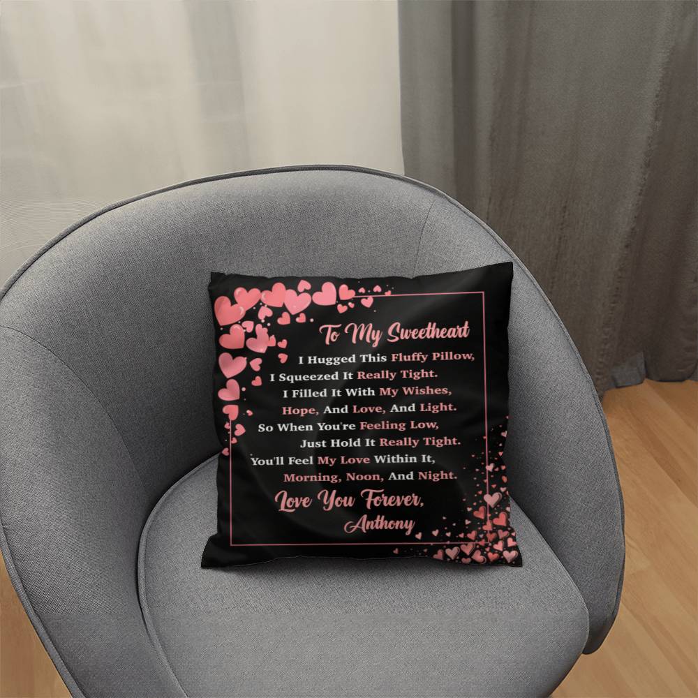 Jewelry To My Sweetheart - Personalized Pillow - You'll Feel My Love Within It, Love You Forever. - Classic Throw Pillow GiftsByJeff Gifts By Jeff Pittsburgh PA