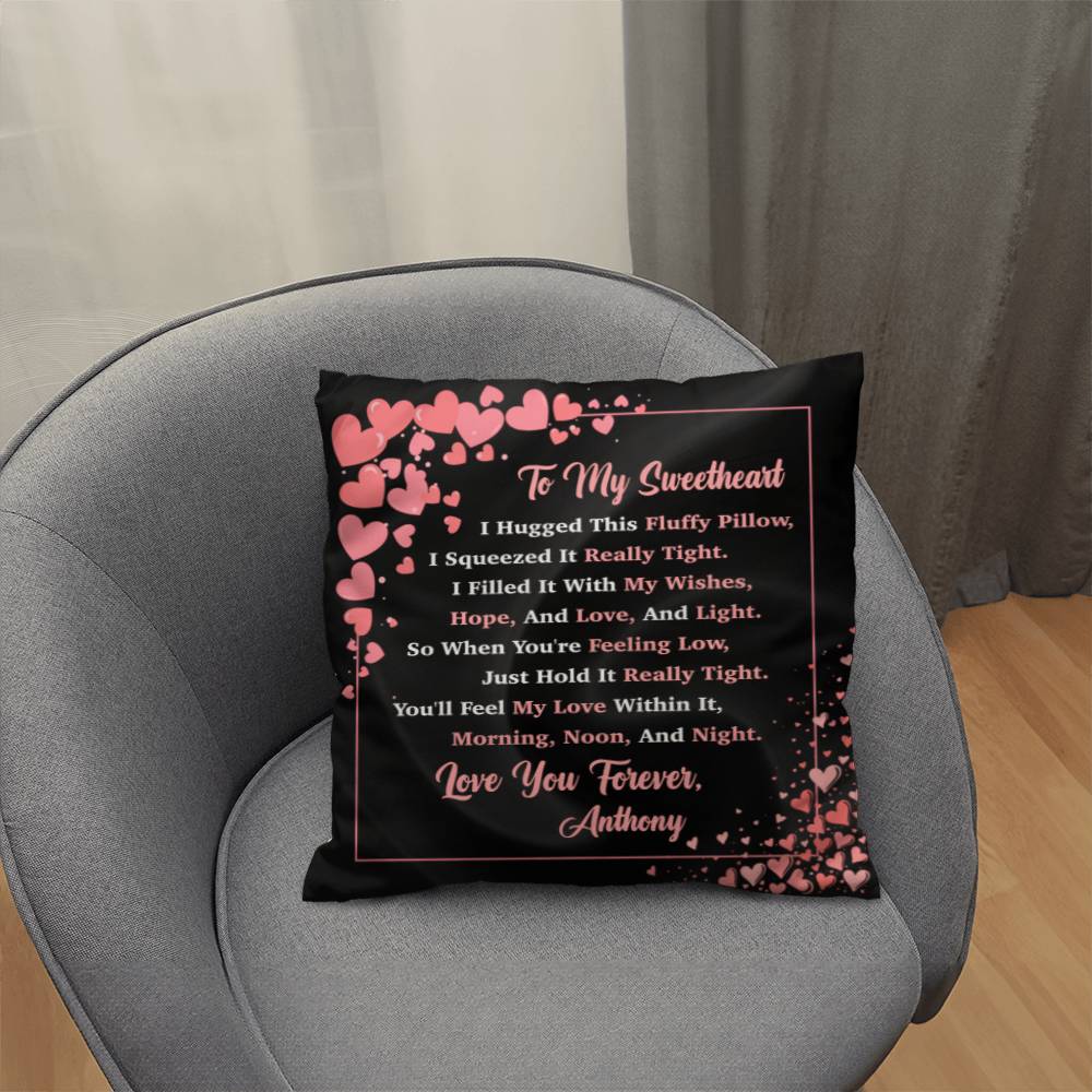 Jewelry To My Sweetheart - Personalized Pillow - You'll Feel My Love Within It, Love You Forever. - Classic Throw Pillow GiftsByJeff Gifts By Jeff Pittsburgh PA