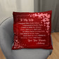 Jewelry To My Wife - Personalized Pillow - I Squeezed It Really Tight. You'll Feel My Love Within It, - Classic Throw Pillow GiftsByJeff Gifts By Jeff Pittsburgh PA