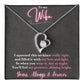 Jewelry To My Wife - So when you wear it, day or night, You'll feel my presence, shining bright. - Forever Love Necklace GiftsByJeff Gifts By Jeff Pittsburgh PA