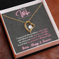 Jewelry To My Wife - So when you wear it, day or night, You'll feel my presence, shining bright. - Forever Love Necklace GiftsByJeff Gifts By Jeff Pittsburgh PA