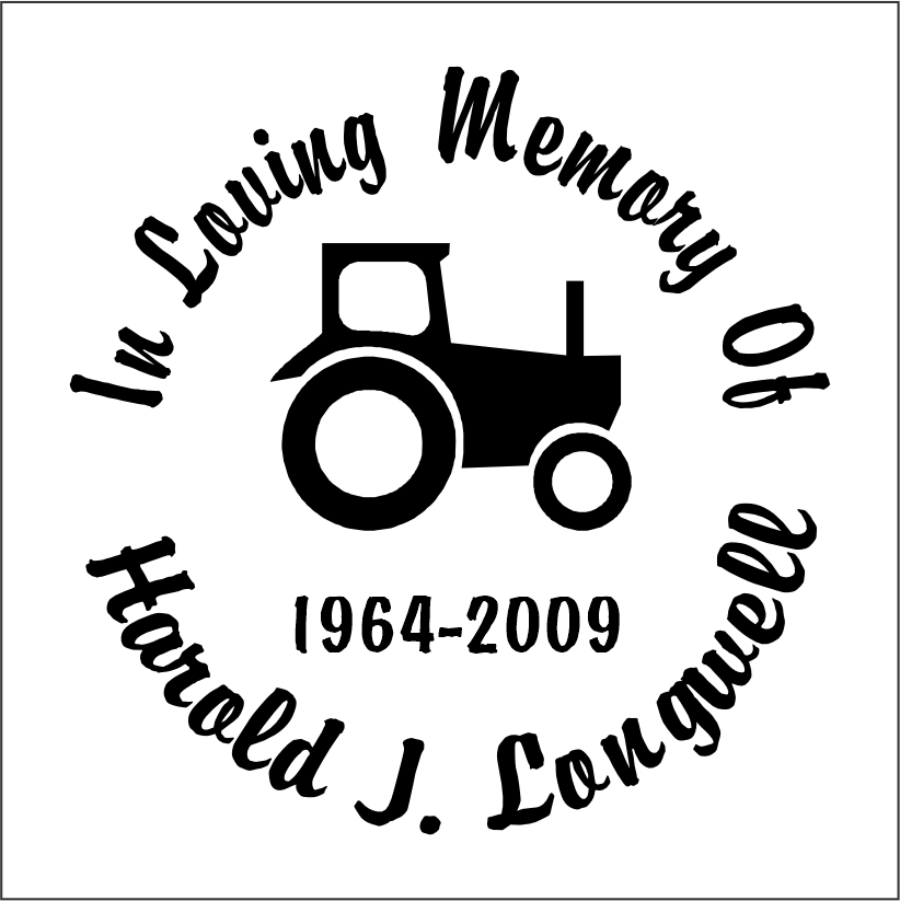 Car Decals Tractor - Celebration Of Life Decal GiftsByJeff Gifts By Jeff Pittsburgh PA