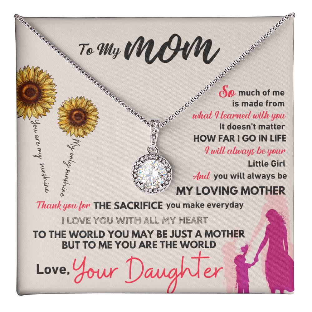 Jewelry Two Tone Box To My Mom, I Will Always Be Your Little Girl - Dazzling Eternal Hope Necklace GiftsByJeff Gifts By Jeff Pittsburgh PA