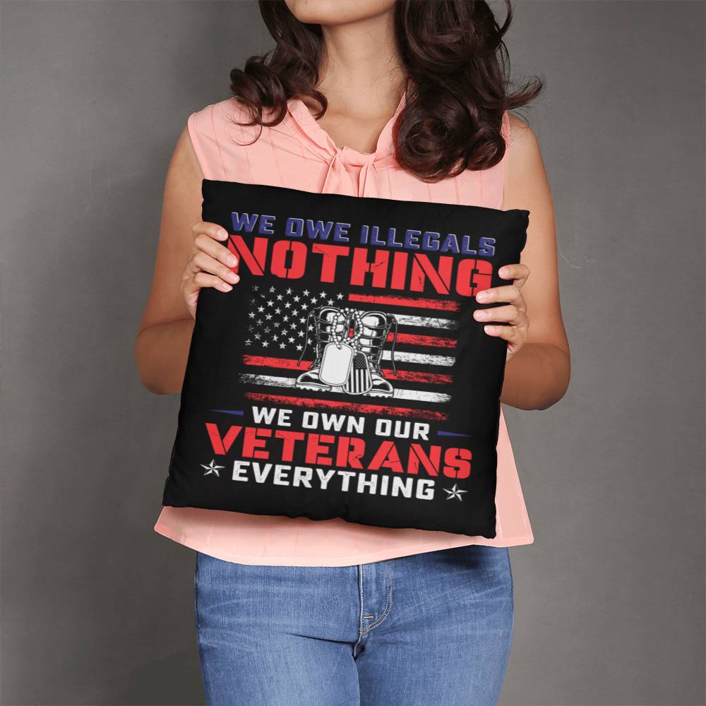 Jewelry We Owe Our Veterans Everything - Classic Patriotic Pillow GiftsByJeff Gifts By Jeff Pittsburgh PA