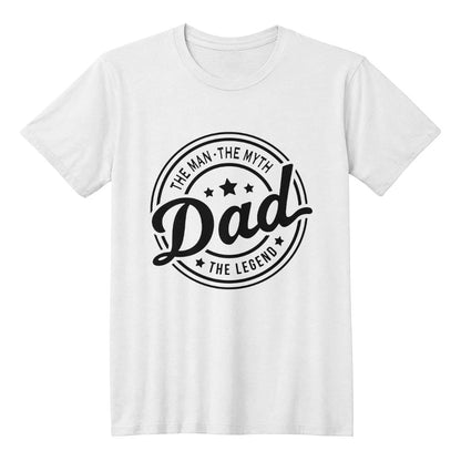 Jewelry White / XS DAD - The Man, The Myth, The Legend - White Men's T-shirt GiftsByJeff Gifts By Jeff Pittsburgh PA