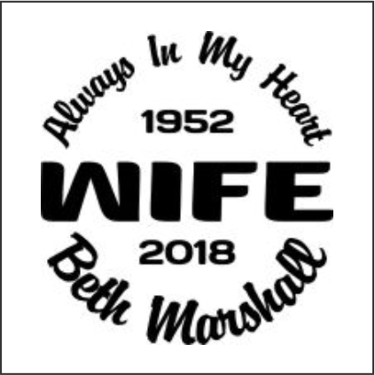 Car Decals WIFE - Celebration Of Life Decal GiftsByJeff Gifts By Jeff Pittsburgh PA