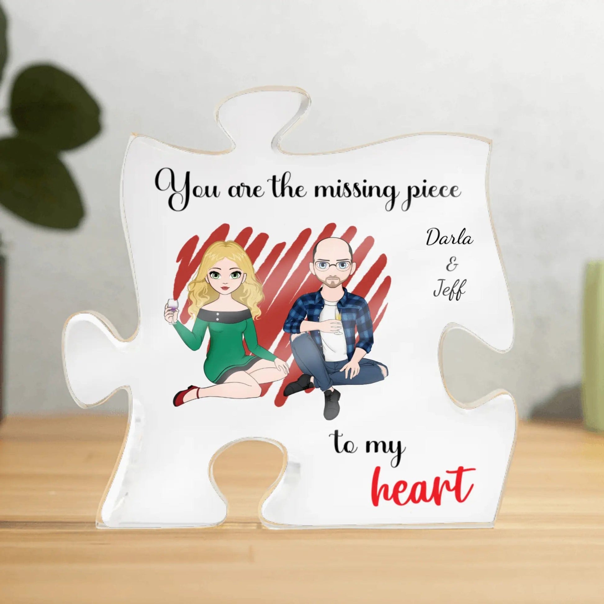 Jewelry You Are The Missing Piece To My Heart ~ Personalized Acrylic Puzzle Piece GiftsByJeff Gifts By Jeff Pittsburgh PA